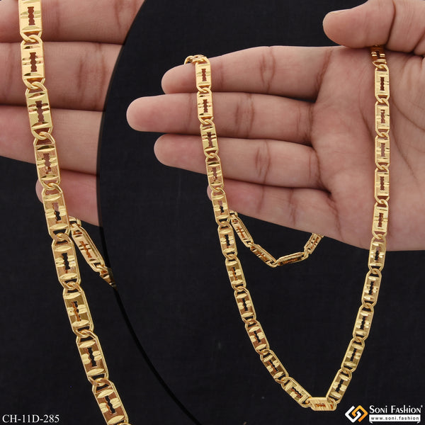 Distinctive Design Best Quality Gold Plated Nawabi Chain for Men - Style D285