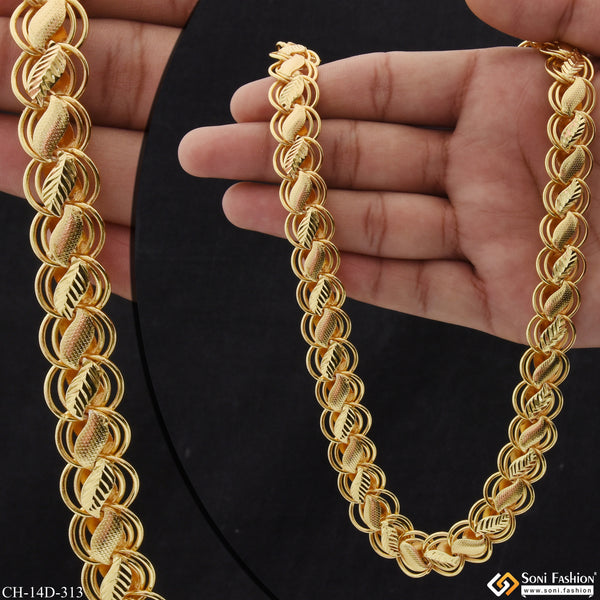 Classic Design Superior Quality Gold Plated Kohli Chain for Men - Style D313