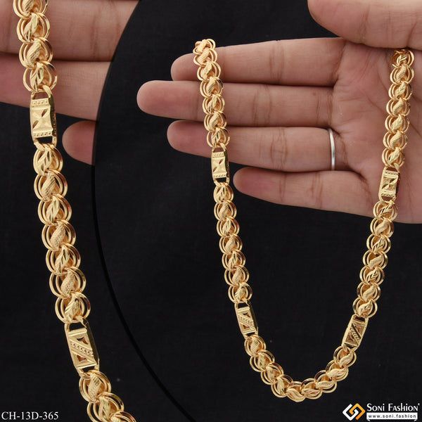 Gorgeous Design Gold Plated Kohli Nawabi Chain for Men - Style D365