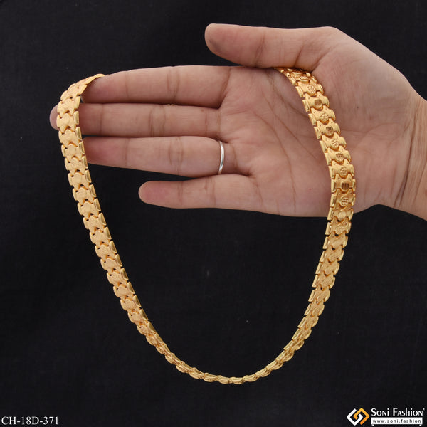 Extraordinary Design Gold Plated Bahubali Chain for Men - Style D371