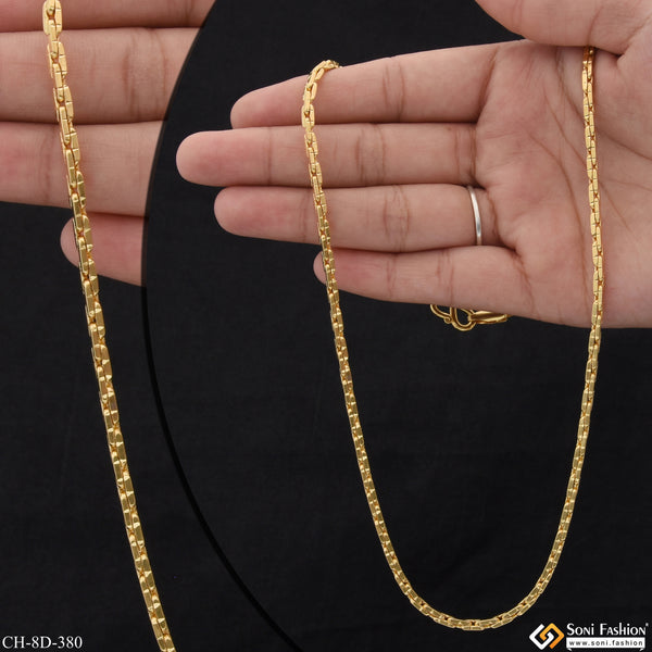 Exceptional Design High-Quality Gold Plated Chain for Men - Style D380