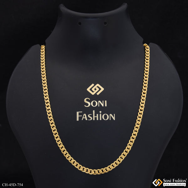 1 Gram Gold Plated Amazing Design Link Chain for Men - Style D754