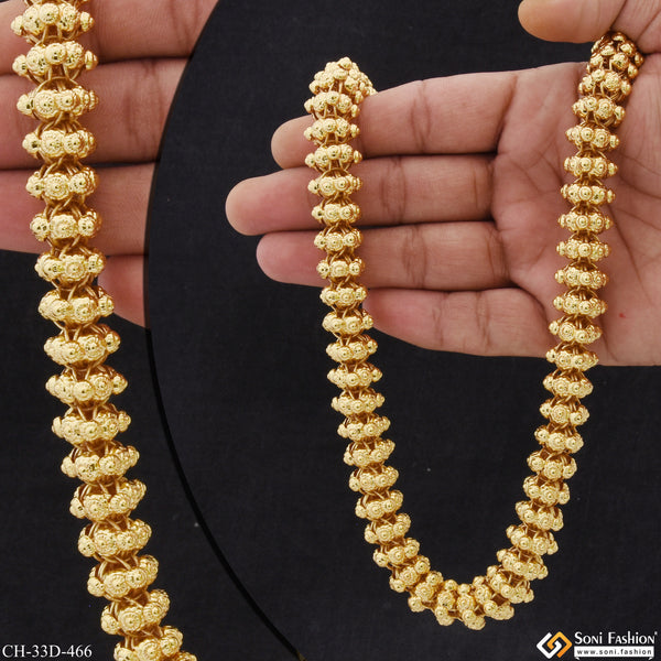 Best Quality Elegant Design Gold Plated Rajwadi Chain for Men - Style D466