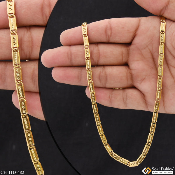 Dainty Design 18k Gold Plated Nawabi Chain for Men - Style D482