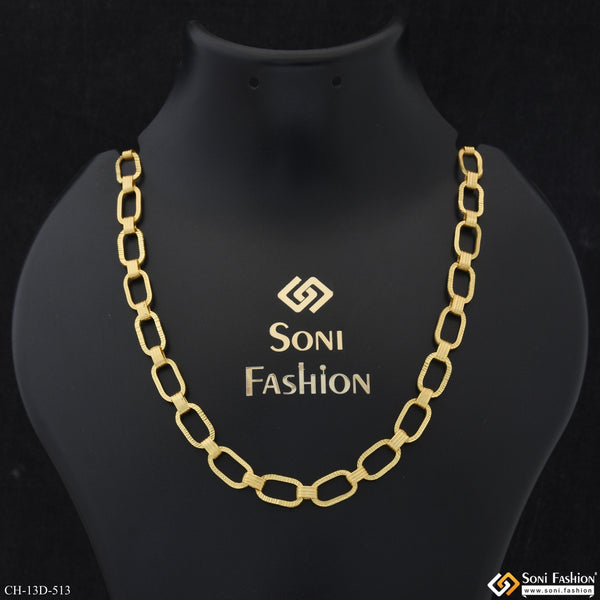 Designer Design Best Quality Gold Plated Chain for Men - Style D513