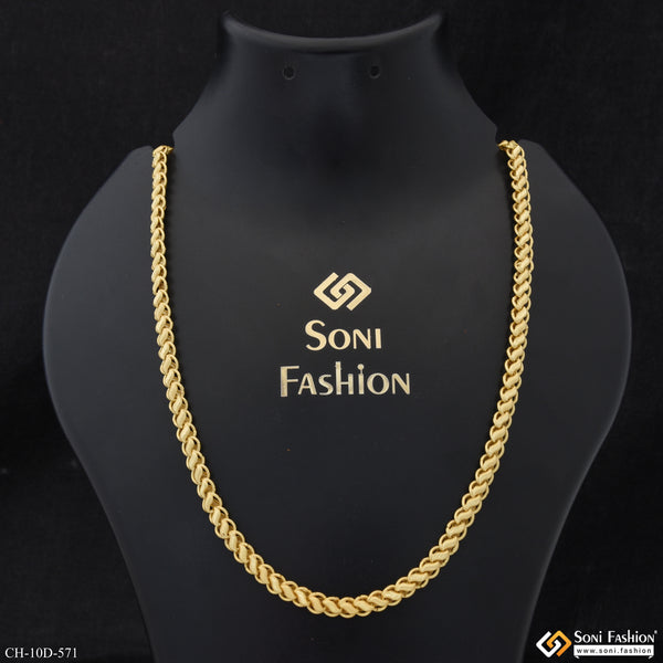 Extraordinary Design Gold Plated Kohli Chain for Men - Style D571