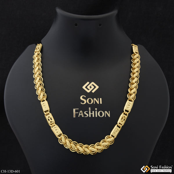 Delicate Design Gold Plated Kohli Nawabi Chain for Men - Style D601