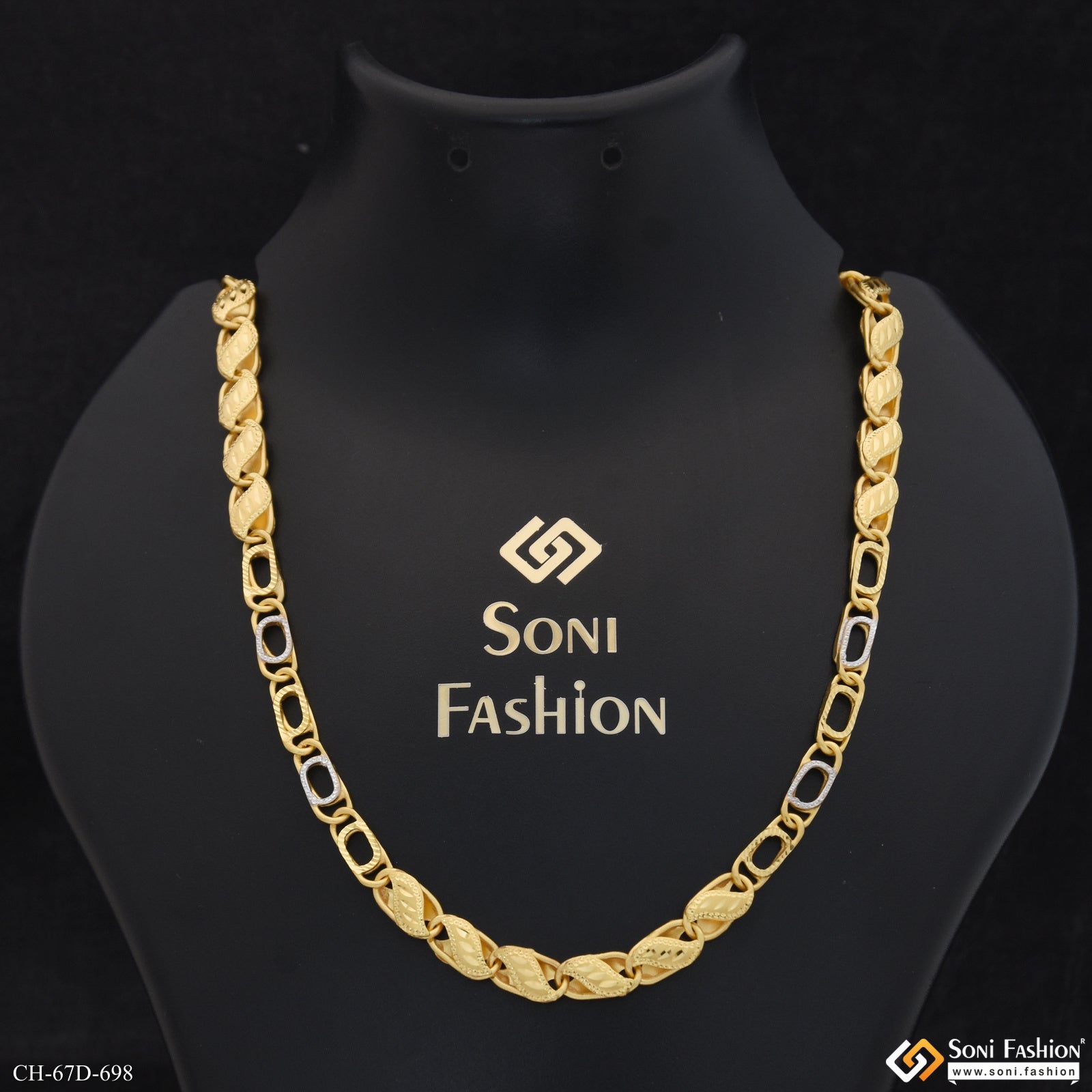 1 Gram Gold Plated Chain Delicate Elegant and Versatile Jewelry fo Soni Fashion