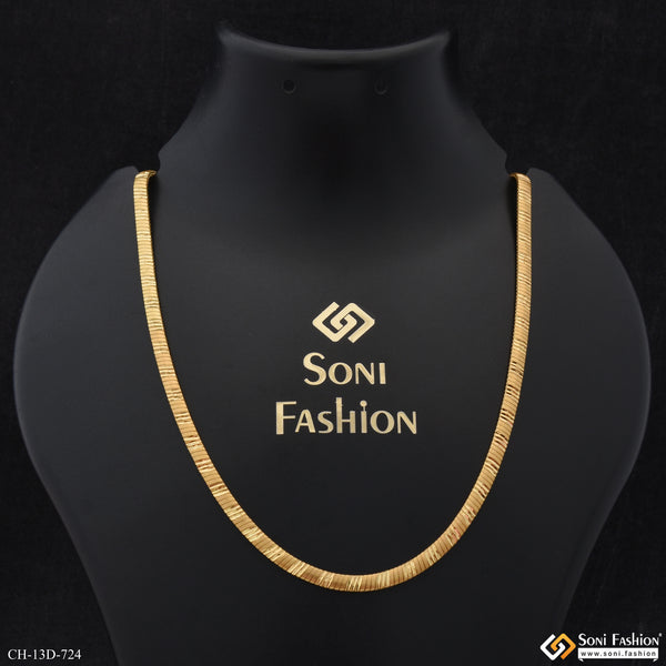 Exceptional Design Gold Plated Snake Chain for Men - Style D724