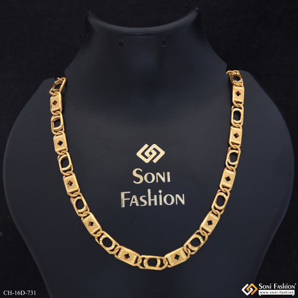 Finely Detailed Design Gold Plated Link Nawabi for Men - Style D731