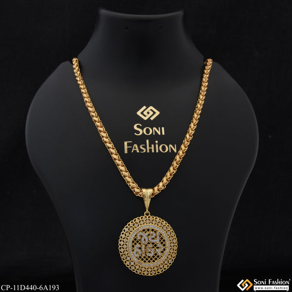 Jay Thakar Best Quality Gold Plated Chain Pendant Combo for Men (CP-D440-A193)