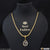 1 Gram Gold Plated Om Antique Design Chain Pendant Combo for Men (CP-C333-A992)