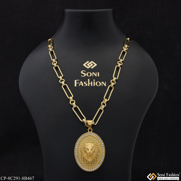 Lion Stylish Design Best Quality Chain Pendant Combo for Men (CP-C291-B467)