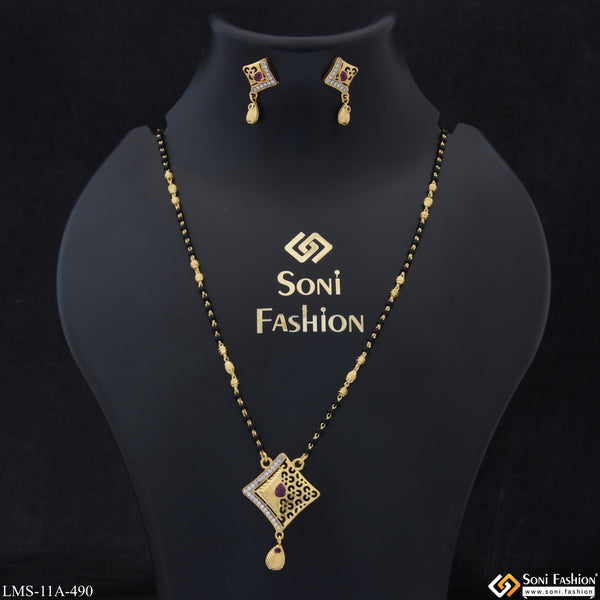 Casual Design Best Quality Gold Plated Mangalsutra Set for Women - Style A490