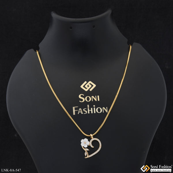 Charming Design Gold Plated Chain Pendant for Ladies - Style A547