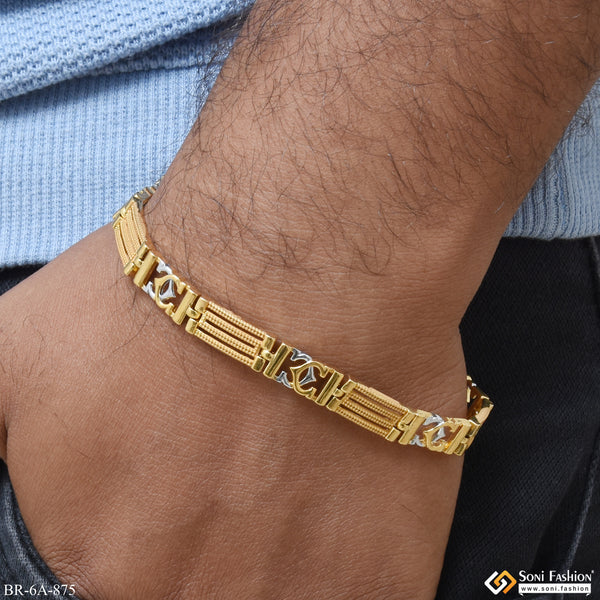 C into C Delight Gold and Silver Plated Bracelet for Men - Style A875