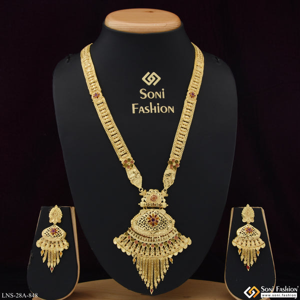 Classic Design Gold Plated Necklace Set for Women - Style A848