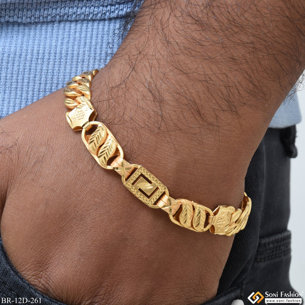 Cool Design Gold Plated Pokal Nawabi Bracelet for Men - Style D261