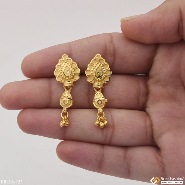 Cool Design Eye-Catching Design Gold Plated Earrings for Ladies - Style A153