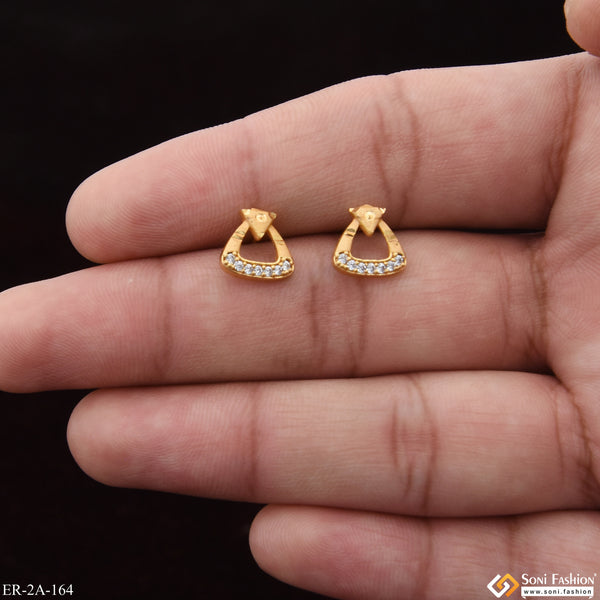 Dazzling Design Superior Quality Gold Plated Earrings for Ladies - Style A164