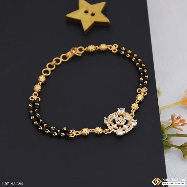 Designer Gold Plated Mangalsutra Bracelet for Women - Style A394