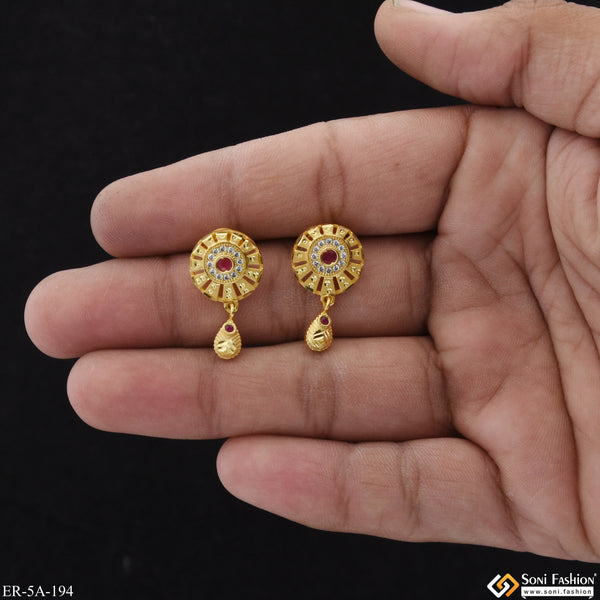 Best Quality Gold Plated Earrings for Ladies - Style A194