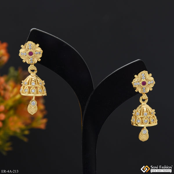 Fashion-Forward Gold Plated Earrings for Ladies - Style A213