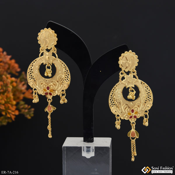 Decorative Design Gold Plated Earrings for Women - Style A216