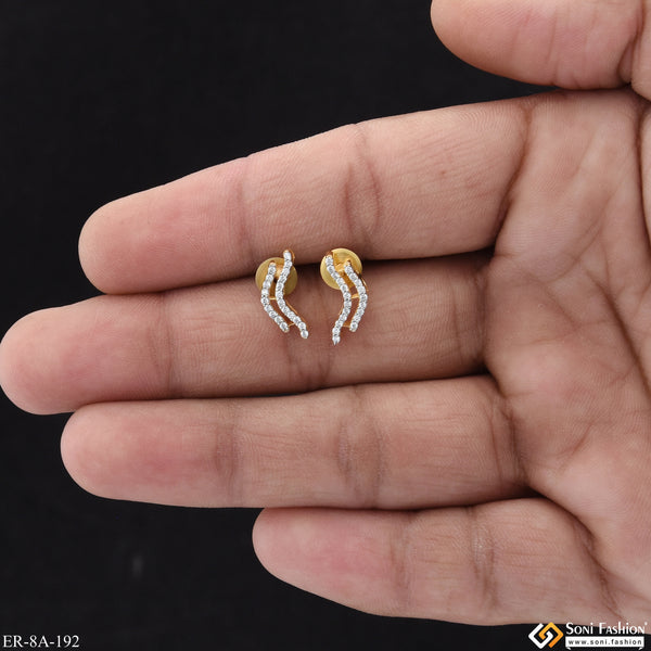 1 Gram Gold Plated Hand-Crafted Design Earrings for Ladies - Style A192