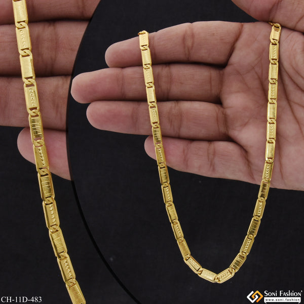 Exceptional Design 18k Gold Plated Nawabi Chain for Men - Style D483