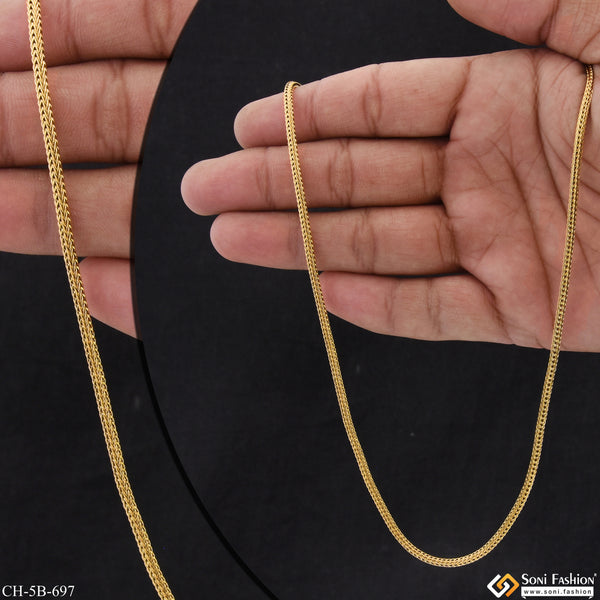 Expensive-Looking Design High-Quality Gold Plated Chain for Men - Style B697