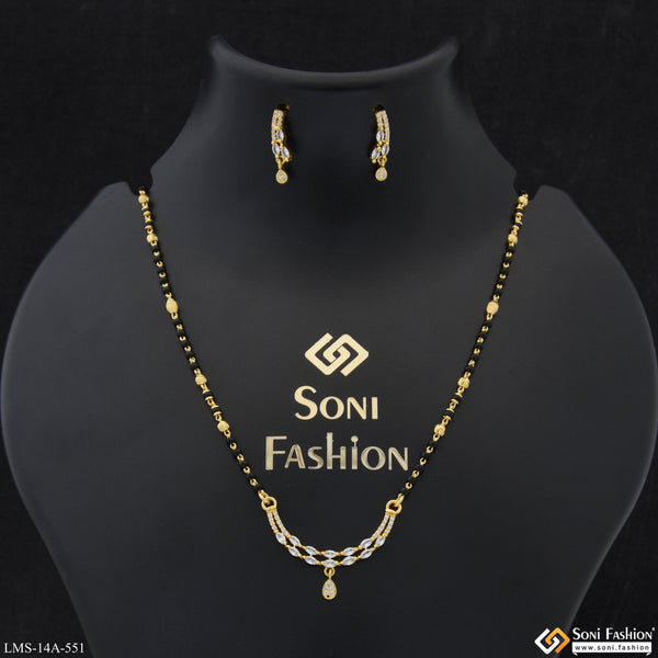 Fancy Design Gold Plated Mangalsutra Set for Women - Style A551