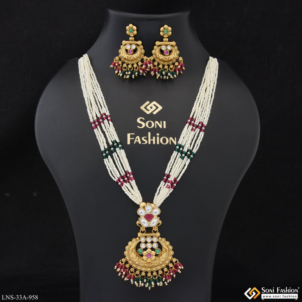 Fashionable Gold Plated Necklace Set for Women - Style A958