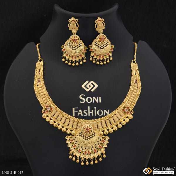 Fashionable Gold Plated Necklace Set for Women - Style B017