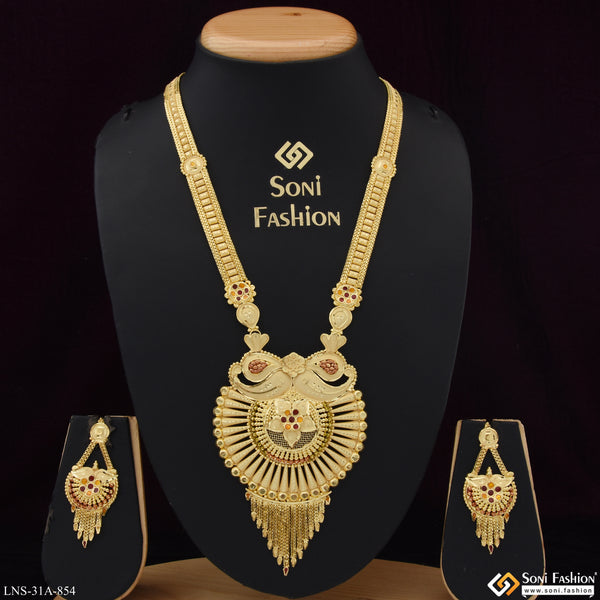 Funky Design Gold Plated Necklace Set for Women - Style A854