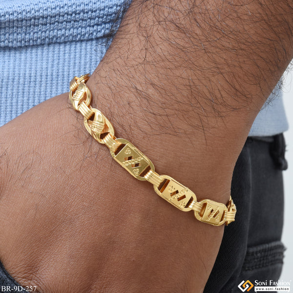 Funky Design Gold Plated Kohli Nawabi Bracelet for Men - Style D257