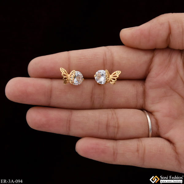 Graceful Design Fashion-Forward Gold Plated Earrings for Ladies - Style A094