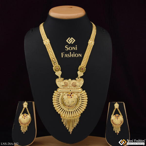 Hand-Crafted Design Gold Plated Necklace Set for Women - Style A852