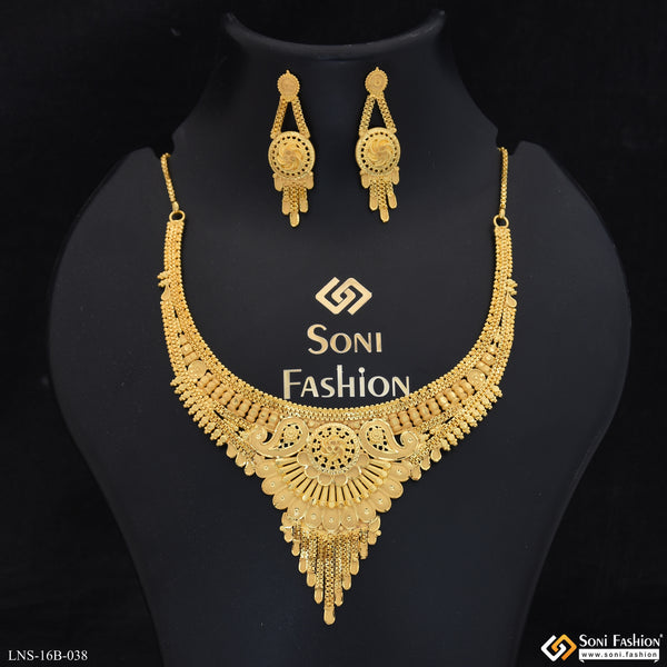 High-Class Design Gold Plated Necklace for Women - Style B038