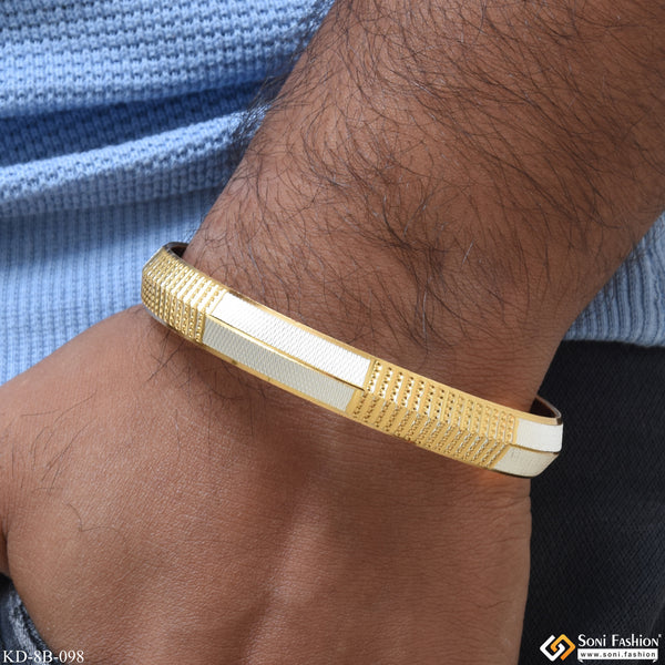 Best Quality Durable Design Gold Plated Punjabi Kada for Men - Style B098