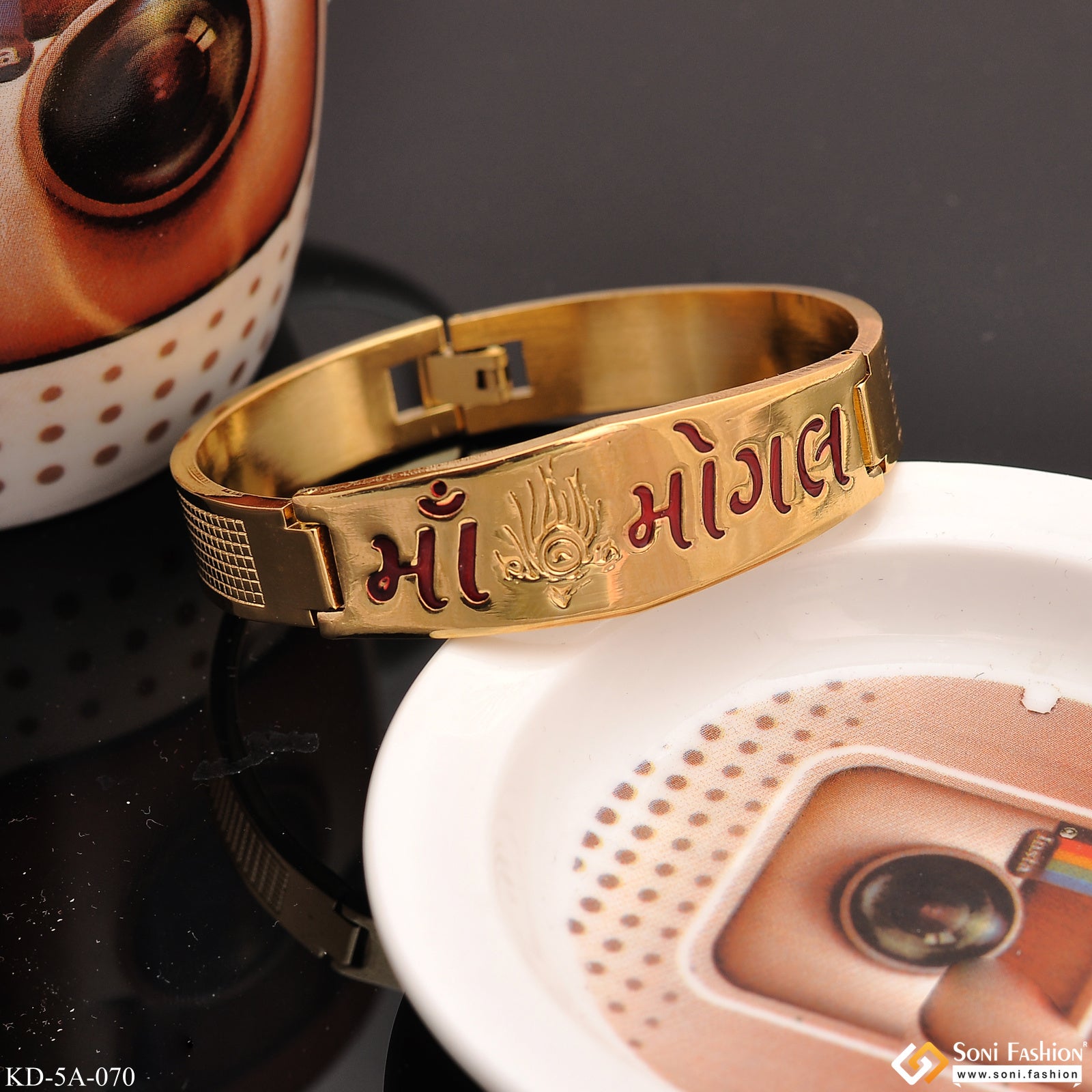 One Gram Gold Plated Kada Bracelet For Men – The Raj Ratna