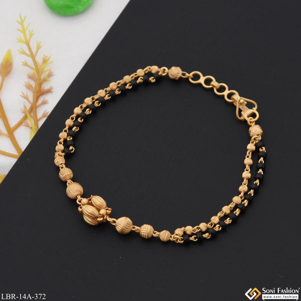 1 Gram Gold Plated Fancy Design Mangalsutra Bracelet for Women - Style A372