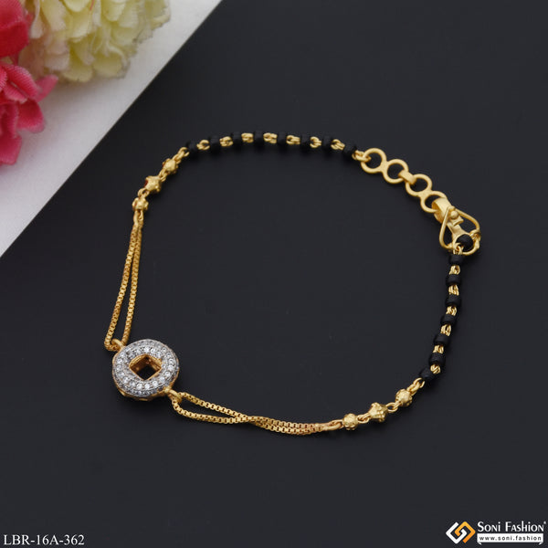 1 Gram Gold Plated Charming Design Mangalsutra Bracelet for Women - Style A362