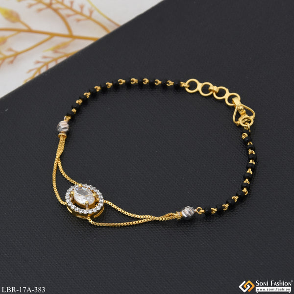 1 Gram Gold Plated New Style Mangalsutra Bracelet for Women - Style A383