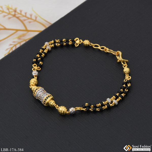 1 Gram Gold Plated Chic Design Mangalsutra Bracelet for Women - Style A384