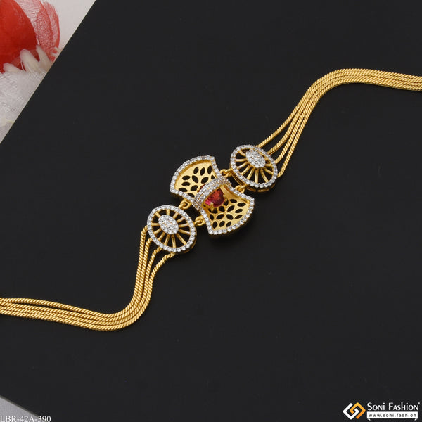 1 Gram Gold Plated Finely Detailed Bracelet for Ladies - Style A390