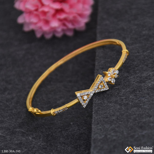 1 Gram Gold Plated Fashionable Bracelet for Ladies - Style A395