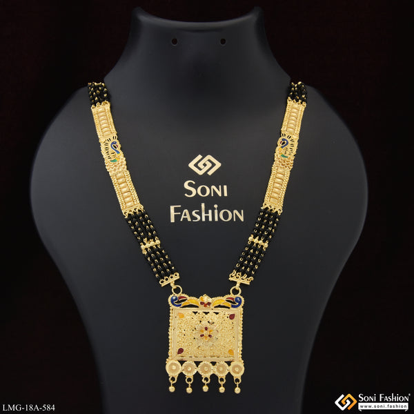 Glittering Design Gold Plated Mangalsutra for Women - Style A584