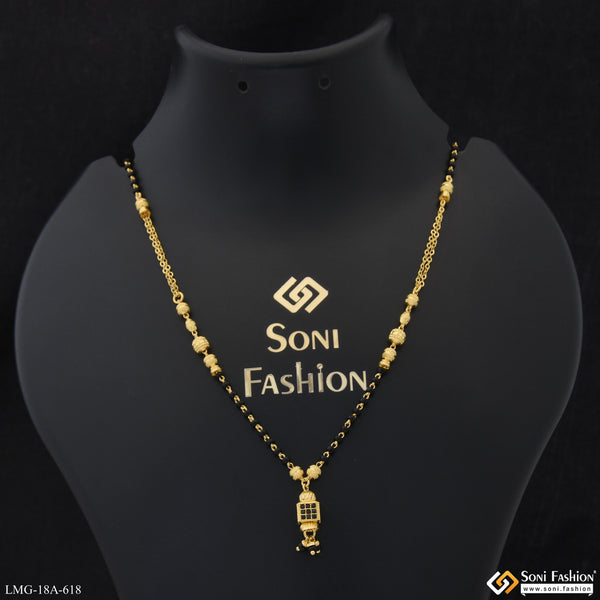 1 Gram Gold Plated Magnificent Design Mangalsutra for Women - Style A618