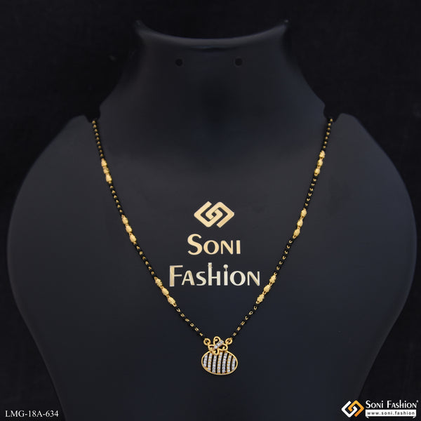 1 Gram Gold Plated Dazzling Design Mangalsutra for Women - Style A634